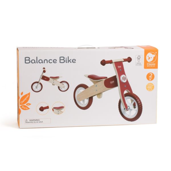 兒童平衡滑步車．經典紅 Balance Bike｜椅座高度可調整．適合2歲以上【德國Classic World客來喜經典木玩】 classic world,德國木玩具,德國,客來喜,德國客來喜,德國classicworld,classicworld,classicworld台灣代理,classicworld獨家代理,德國設計玩具,玩具,木玩,經典木玩,木製玩具,木質玩具,兒童玩具,寶寶玩具,益智,益智玩具,安全玩具,無甲醛,零甲醛,無毒,環保漆,手眼協調,視覺發展玩具,智能發展玩具,視覺專注,抓握力,交通工具,創意力,想像