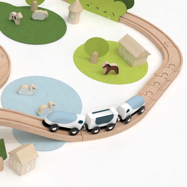 木遊小鎮火車組(100pcs) New Nature Train Set｜孩子最愛的軌道組合．適合3歲以上【德國Classic World客來喜經典木玩】 classic world,德國木玩具,德國,客來喜,德國客來喜,德國classicworld,classicworld,classicworld台灣代理,classicworld獨家代理,德國設計玩具,玩具,木玩,經典木玩,木製玩具,木質玩具,兒童玩具,寶寶玩具,益智,益智玩具,安全玩具,無甲醛,零甲醛,無毒,環保漆,手眼協調,視覺發展玩具,智能發展玩具,視覺專注,角色扮演玩具,家家酒玩具,想像