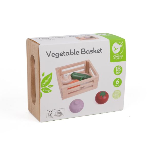 綠色田園蔬菜籃 Vegetable Basket｜扮家家酒玩具．適合18個月以上【德國Classic World客來喜經典木玩】 classic world,德國木玩具,德國,客來喜,德國客來喜,德國classicworld,classicworld,classicworld台灣代理,classicworld獨家代理,德國設計玩具,玩具,木玩,經典木玩,木製玩具,木質玩具,兒童玩具,寶寶玩具,益智,益智玩具,安全玩具,無甲醛,零甲醛,無毒,環保漆,手眼協調,視覺發展玩具,智能發展玩具,視覺專注,抓握力,感官認知,角色扮演,牙