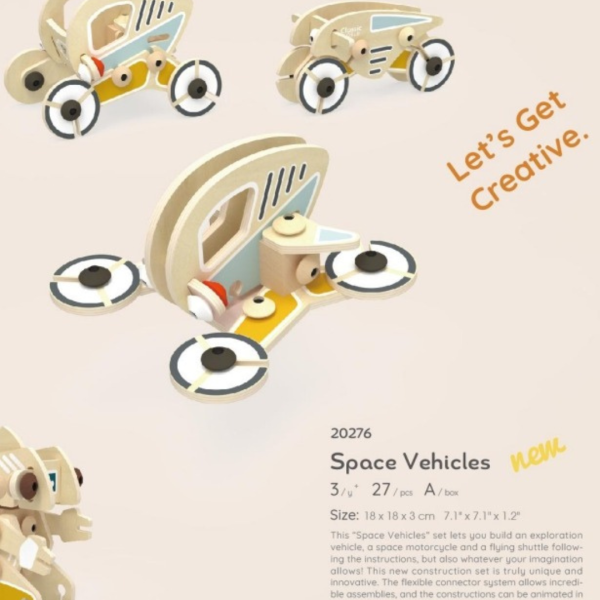 百變探險車 Flexi Space Vehicles｜3合1組裝DIY積木［全系列3款］．適合6歲以上【德國Classic world客來喜經典木玩】 classic world,德國木玩具,德國,客來喜,德國客來喜,德國classicworld,classicworld,classicworld台灣代理,classicworld獨家代理,德國設計玩具,玩具,木玩,經典木玩,木製玩具,木質玩具,兒童玩具,寶寶玩具,益智,益智玩具,安全玩具,無甲醛,零甲醛,無毒,環保漆,手眼協調,視覺發展玩具,智能發展玩具,視覺專注,抓握力,感官認知,交通工具玩具