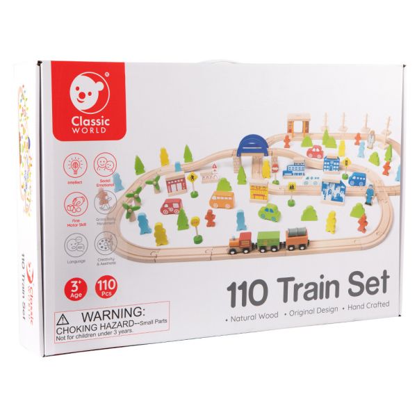 小小建築師❤豪華火車軌道組(110Pcs) Train Set【孩子最愛的軌道組合】【德國Classic World客來喜經典木玩】 classic world,德國木玩具,德國,客來喜,德國客來喜,德國classicworld,classicworld,classicworld台灣代理,classicworld獨家代理,德國設計玩具,玩具,木玩,經典木玩,木製玩具,木質玩具,兒童玩具,寶寶玩具,益智,益智玩具,安全玩具,無甲醛,零甲醛,無毒,環保漆,手眼協調,視覺發展玩具,智能發展玩具,視覺專注,角色扮演玩具,家家酒玩具,想像