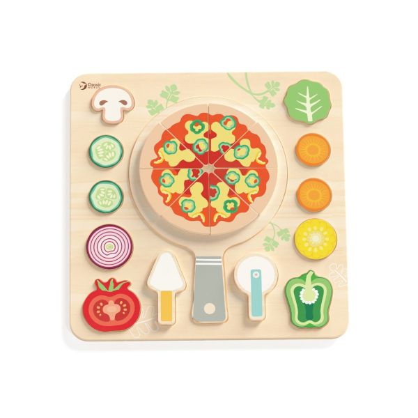 披薩派對拼拼樂 Pizza Puzzle｜形狀配對 早教益智玩具．適合2歲以上【德國Classic World客來喜經典木玩】 classic world,德國木玩具,德國,客來喜,德國客來喜,德國classicworld,classicworld,classicworld台灣代理,classicworld獨家代理,德國設計玩具,玩具,木玩,經典木玩,木製玩具,木質玩具,兒童玩具,寶寶玩具,益智,益智玩具,安全玩具,無甲醛,零甲醛,無毒,環保漆,手眼協調,視覺發展玩具,智能發展玩具,視覺專注,抓握力,感官認知,趣味遊戲,積