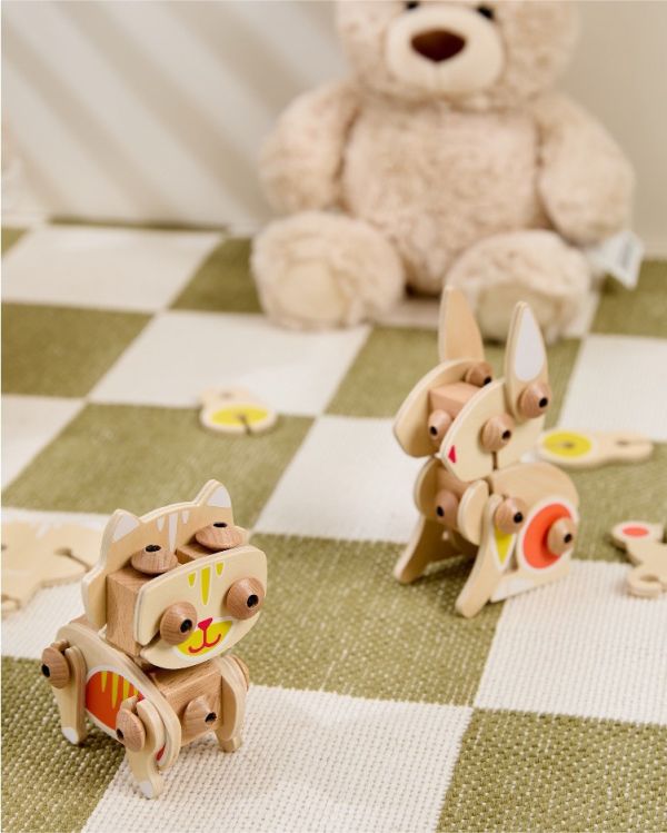 百變小動物 Flexi Animals｜3合1組裝DIY積木［全系列3款］．適合6歲以上【德國Classic world客來喜經典木玩】 classic world,德國木玩具,德國,客來喜,德國客來喜,德國classicworld,classicworld,classicworld台灣代理,classicworld獨家代理,德國設計玩具,玩具,木玩,經典木玩,木製玩具,木質玩具,兒童玩具,寶寶玩具,益智,益智玩具,安全玩具,無甲醛,零甲醛,無毒,環保漆,手眼協調,視覺發展玩具,智能發展玩具,視覺專注,抓握力,感官認知,交通工具玩具