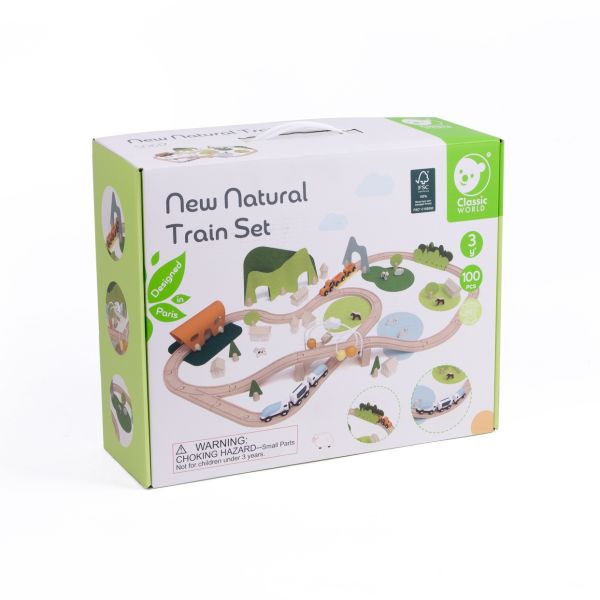 木遊小鎮火車組(100pcs) New Nature Train Set｜孩子最愛的軌道組合．適合3歲以上【德國Classic World客來喜經典木玩】 classic world,德國木玩具,德國,客來喜,德國客來喜,德國classicworld,classicworld,classicworld台灣代理,classicworld獨家代理,德國設計玩具,玩具,木玩,經典木玩,木製玩具,木質玩具,兒童玩具,寶寶玩具,益智,益智玩具,安全玩具,無甲醛,零甲醛,無毒,環保漆,手眼協調,視覺發展玩具,智能發展玩具,視覺專注,角色扮演玩具,家家酒玩具,想像