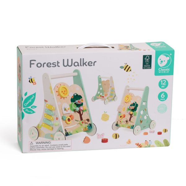 學步玩具｜森林冒險學步車 Forest Walker｜適合12個月以上寶貝【德國Classic World客來喜經典木玩】 classic world,德國木玩具,德國,客來喜,德國客來喜,德國classicworld,classicworld,classicworld台灣代理,classicworld獨家代理,德國設計玩具,玩具,木玩,經典木玩,木製玩具,木質玩具,兒童玩具,寶寶玩具,益智,益智玩具,安全玩具,無甲醛,零甲醛,無毒,環保漆,手眼協調,視覺發展玩具,智能發展玩具,視覺專注,抓握力,交通工具,創意力,想像