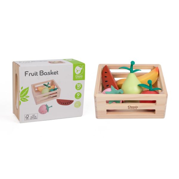 清新果香水果籃 Fruit Basket｜扮家家酒玩具．適合18個月以上【德國Classic World客來喜經典木玩】 classic world,德國木玩具,德國,客來喜,德國客來喜,德國classicworld,classicworld,classicworld台灣代理,classicworld獨家代理,德國設計玩具,玩具,木玩,經典木玩,木製玩具,木質玩具,兒童玩具,寶寶玩具,益智,益智玩具,安全玩具,無甲醛,零甲醛,無毒,環保漆,手眼協調,視覺發展玩具,智能發展玩具,視覺專注,抓握力,感官認知,角色扮演,牙