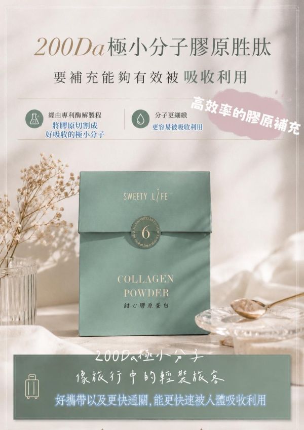 官網限定!!消費滿10,000折500【甜心膠原蛋白6.0】 