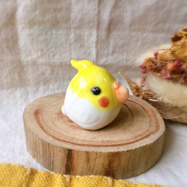 手作瓷偶 黃化玄鳳 精油項鍊,香氛,陶藝,手作,王榕,手作耳環,客製化,寵物客製