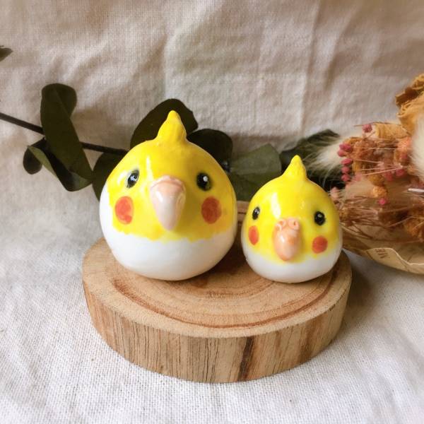 手作瓷偶 黃化玄鳳 精油項鍊,香氛,陶藝,手作,王榕,手作耳環,客製化,寵物客製