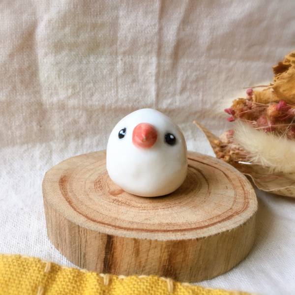 手作瓷偶 白文鳥 精油項鍊,香氛,陶藝,手作,王榕,手作耳環,客製化,寵物客製