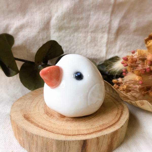 手作瓷偶 白文鳥 精油項鍊,香氛,陶藝,手作,王榕,手作耳環,客製化,寵物客製