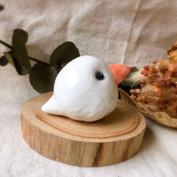 手作瓷偶 白文鳥 精油項鍊,香氛,陶藝,手作,王榕,手作耳環,客製化,寵物客製