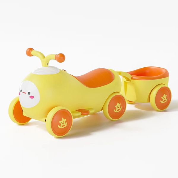 ★電商獨賣★毛毛蟲學步拖車 嚕嚕車 RT-628 黃色、粉紅色、藍色 
