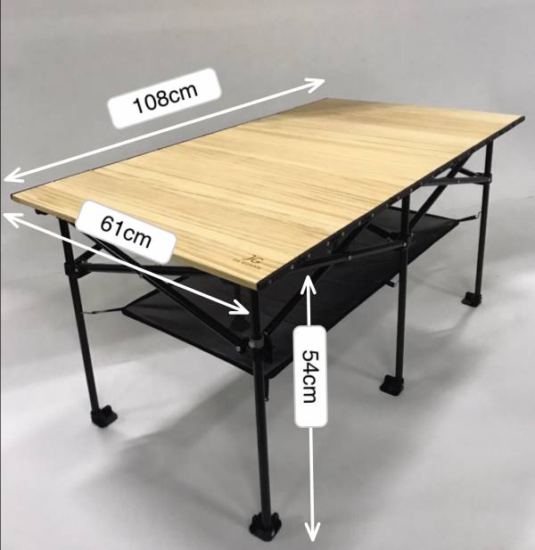 T1實木折疊收納桌(淺木色) 實木桌 露營桌 折疊桌 原木桌 露營美學風 高低高調