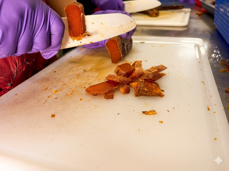 【NEW新品上架】台灣野生炙燒一口烏魚子．80g 台灣烏魚子, 野生一口烏魚子, 炙烤烏魚子推薦, 即食烏魚子, 一口吃烏魚子, 烏魚子禮盒, 2026過年送禮, 厚切烏魚子, 下酒菜推薦, 台中伴手禮, 野生烏魚子宅配, 年貨推薦, 炭燒烏魚子, ㄛ店, OSHOP