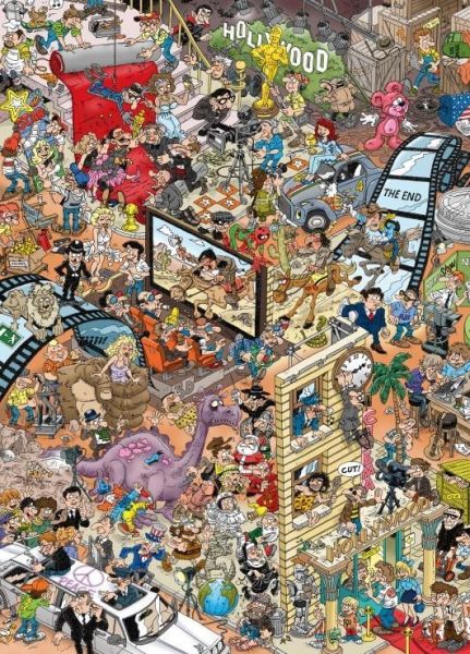 *預購272*法國品牌 Grafika / 好萊塢 / 1500片 黑咖啡拼圖,拼圖,預購,好萊塢,電影製作,幽默,卡通風格,角色,歡樂,多元題材,娛樂性,娛樂,細節,電影文化,可愛,熱鬧氣氛,特色,藝術家,藝術,主題,1500片,Grafika,法國品牌