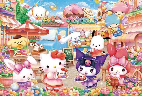 *預購259*日本品牌 Beverly / 歡迎來到甜甜圈店 - 三麗鷗 / 1000片 黑咖啡拼圖,拼圖,預購,歡迎來到甜甜圈店,甜甜圈店,商店,凱蒂貓,可愛,角色,人物,三麗鷗,禮物,趣味,童趣,特色,藝術家,藝術,主題,1000片,Beverly,日本品牌