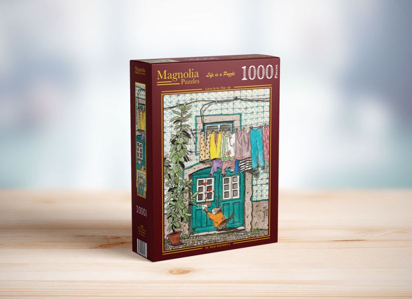 *預購208*土耳其品牌 Magnolia / 愛無所不在 / 1000片 黑咖啡拼圖,拼圖,預購,愛無所不在,愛,傳遞,貓咪,可愛,溫暖,色彩,紅色愛心,信件,問候,異國風情,平凡美好,生活,懷舊風,特色,藝術家,藝術,主題,1000片,Magnolia,土耳其品牌