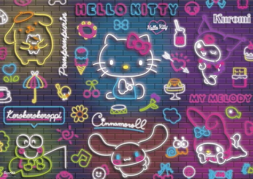 #現貨# 波蘭品牌 Trefl / Neon Hello Kitty - 霓虹燈 凱蒂貓 / 500片 黑咖啡拼圖,拼圖,現貨,霓虹燈Hello Kitty,霓虹燈,Hello Kitty,凱蒂貓,角色,人物,可愛,顏色,三麗鷗,特色,藝術家,藝術,主題,500片,Trefl,波蘭品牌
