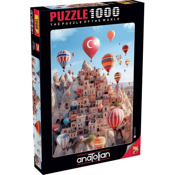 *預購200*土耳其品牌 Anatolian / 卡帕多奇亞 / 1000片 黑咖啡拼圖,拼圖,預購,卡帕多奇亞,土耳其,熱氣球,地標,建築,城市,世界,特色,藝術家,藝術,主題,1000片,Anatolian,土耳其品牌