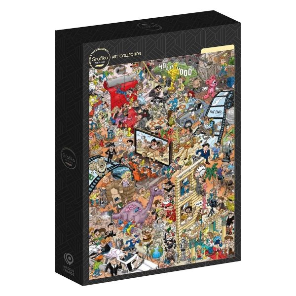 *預購272*法國品牌 Grafika / 好萊塢 / 1500片 黑咖啡拼圖,拼圖,預購,好萊塢,電影製作,幽默,卡通風格,角色,歡樂,多元題材,娛樂性,娛樂,細節,電影文化,可愛,熱鬧氣氛,特色,藝術家,藝術,主題,1500片,Grafika,法國品牌