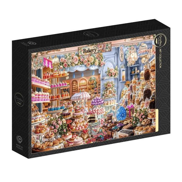 *預購252*法國品牌 Grafika / 蛋糕與甜點 / 1000片 黑咖啡拼圖,拼圖,預購,蛋糕,甜點,糕點屋,童話感,華麗,歡樂,色彩鮮豔,特色,藝術家,藝術,主題,1000片,Grafika,法國品牌