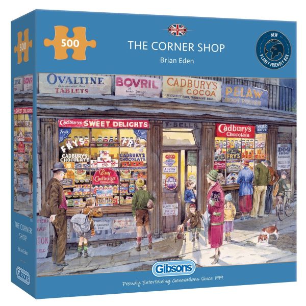*預購199* 英國品牌 Gibsons / 街角商店 / 500片 黑咖啡拼圖,拼圖,預購,街角商店,街角,商店,懷舊,廣告,零食,復古,欣賞,特色,藝術家,藝術,主題,500片,Gibsons,英國品牌