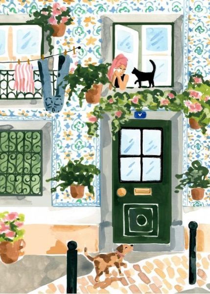 *預購245*法國品牌 Pieces & Peace / 葡萄牙 / 500片 黑咖啡拼圖,拼圖,預購,葡萄牙,城市,旅行,街景,可愛,溫馨,和諧,貓咪,狗狗,童趣,特色,藝術家,藝術,主題,500片, Pieces & Peace,法國品牌