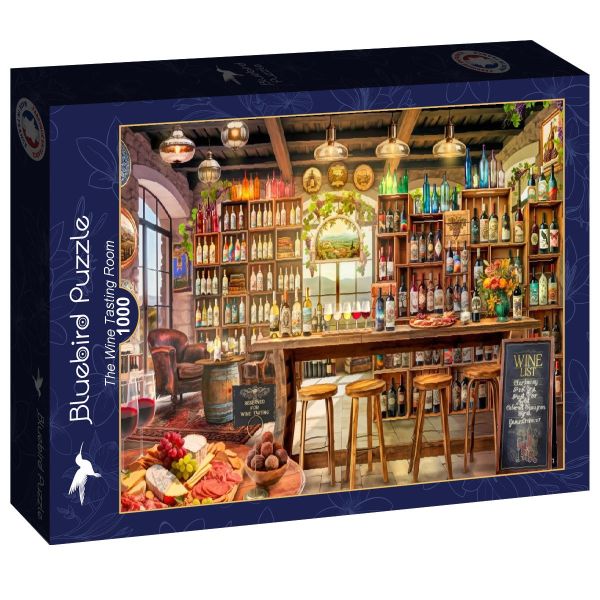 *預購204* 法國品牌 Bluebird / 品酒室 / 1000片 黑咖啡拼圖,拼圖,預購,品酒室,品酒,葡萄酒,特色,藝術家,藝術,主題,1000片,Bluebird,法國品牌