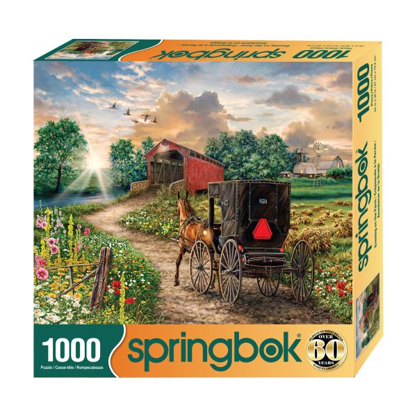 *預購213*美國品牌 Springbok / 農場之夜 / 1000片 黑咖啡拼圖,拼圖,預購,農場之夜,農場,馬車,紅色穀倉,鄉村,金色夕陽,寧靜,禮物,不規則拼片,特色,藝術家,藝術,主題,1000片,Springbok,美國品牌