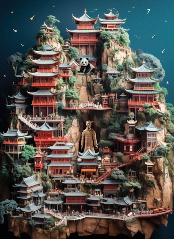 *預購200*土耳其品牌 Anatolian / 中國 / 1000片 黑咖啡拼圖,拼圖,預購,中國,亞洲,景物,地標,建築,魅力,城市,世界,特色,藝術家,藝術,主題,1000片,Anatolian,土耳其品牌