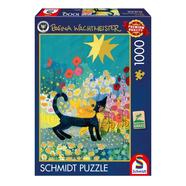 *預購254*德國品牌 Schmidt Spiele / 花海中的貓 / 1000片 黑咖啡拼圖,拼圖,預購,花海中的貓,花海,貓咪,花田盛放,星星,幾何,色彩,氛圍,美麗,童趣,特色,藝術家,藝術,主題,1000片,SchmidtSpiele,德國品牌