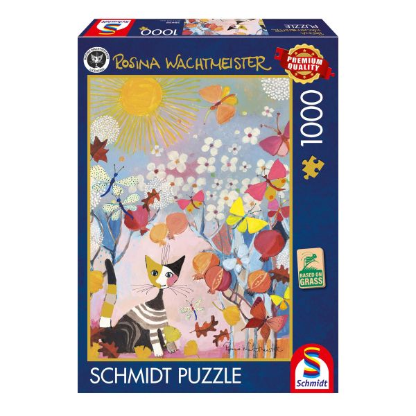 *預購254*德國品牌 Schmidt Spiele / 虎斑小貓 / 1000片 黑咖啡拼圖,拼圖,預購,虎斑小貓,虎斑,小貓,蝴蝶,秋天,季節,幾何,色彩,氛圍,美麗,童趣,特色,藝術家,藝術,主題,1000片,SchmidtSpiele,德國品牌
