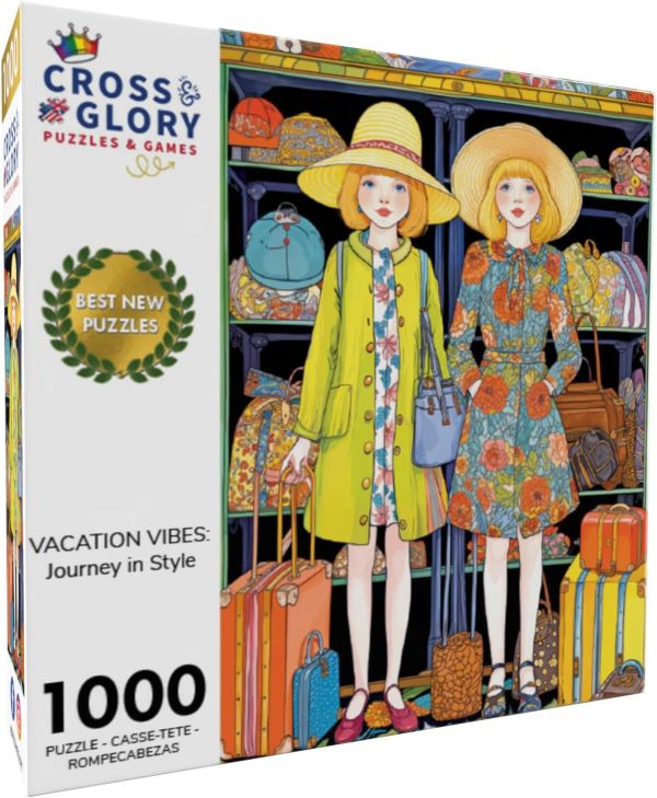 *預購207*美國品牌 Cross & Glory / 時尚之旅 / 1000片 黑咖啡拼圖,拼圖,預購,時尚之旅,時尚,旅行,朋友,多彩,特色,藝術家,藝術,主題,1000片,Cross & Glory,美國品牌