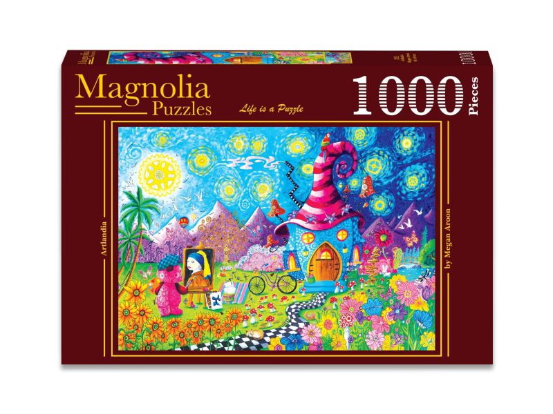 *預購261*土耳其品牌 Magnolia / 美術樂園 / 1000片 黑咖啡拼圖,拼圖,預購,美術樂園,美術,樂園,趣味,幽默,可愛,童趣,多彩,天空,花卉,鮮明,特色,藝術家,藝術,主題,1000片,Magnolia,土耳其品牌