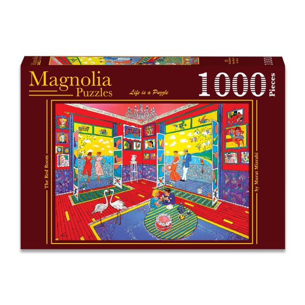 *預購261*土耳其品牌 Magnolia / 紅房間 / 1000片 黑咖啡拼圖,拼圖,預購,紅房間,紅色,房間,跳舞,露臺,浪漫,多彩,自在,特色,藝術家,藝術,主題,1000片,Magnolia,土耳其品牌