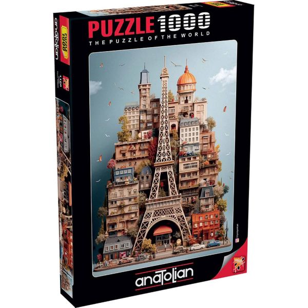 *預購200*土耳其品牌 Anatolian / 艾菲爾鐵塔 / 1000片 黑咖啡拼圖,拼圖,預購,艾菲爾鐵塔,巴黎,法國,地標,建築,魅力,城市,世界,特色,藝術家,藝術,主題,1000片,Anatolian,土耳其品牌