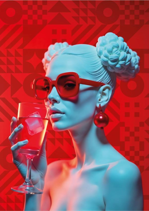 *預購253*土耳其品牌 Art Puzzle / 深紅雞尾酒 - WOWO系列 / 1000片 黑咖啡拼圖,拼圖,預購,深紅雞尾酒,深紅色,雞尾酒,時尚,未來感,幾何美學,色彩強烈,特色,藝術家,藝術,主題,1000片,ArtPuzzle,土耳其品牌