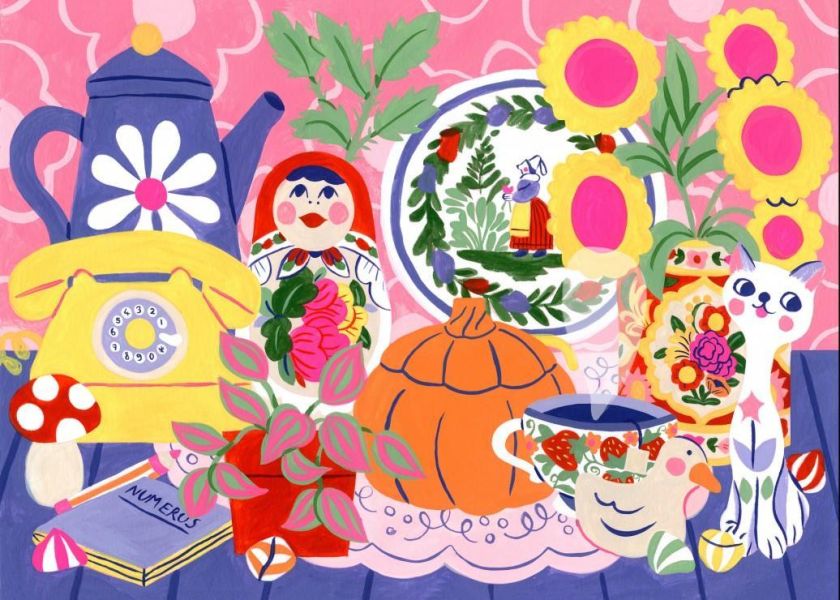 預購275*法國品牌 Pieces & Peace / 奶奶的櫃子 / 500片 黑咖啡拼圖,拼圖,預購,奶奶的櫃子,日常生活,溫馨,情感,童趣,懷舊感,色彩,細節豐富,特色,藝術家,藝術,主題,500片,PiecesPeace,法國品牌