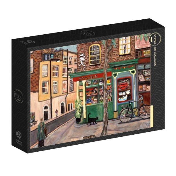 #現貨# 法國品牌 Grafika / Toy Museum - 玩具博物館 / 1000片 黑咖啡拼圖,拼圖,現貨,玩具博物館,博物館,玩具,童趣,城市懷舊,街角生活,色彩鮮明X街景,細節豐富,可愛,藝術風格,特色,藝術家,藝術,主題,1000片,Grafika,法國品牌