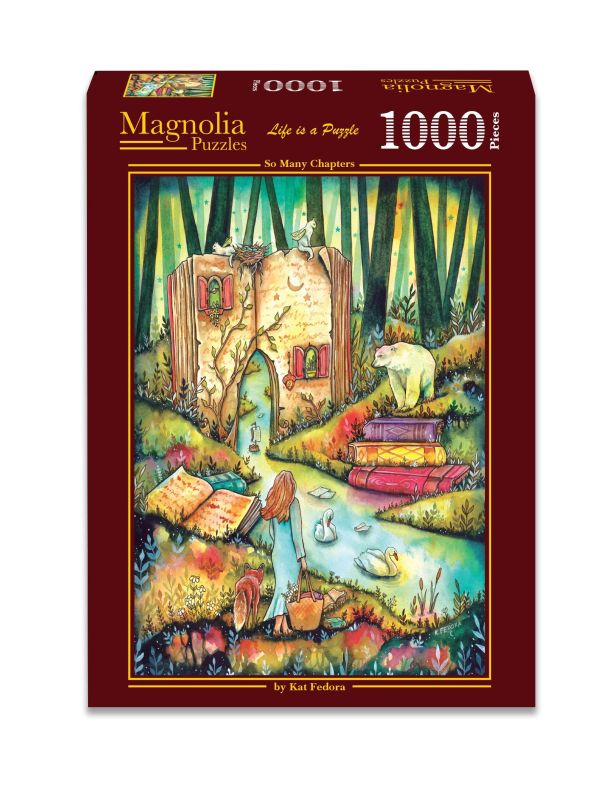 *預購261*土耳其品牌 Magnolia / 書林幻境 / 1000片 黑咖啡拼圖,拼圖,預購,書林幻境,書籍,森林,奇幻,動物,溪流,夜空,寧靜,北極熊,溫柔,守護,色彩,旅行,特色,藝術家,藝術,主題,1000片,Magnolia,土耳其品牌