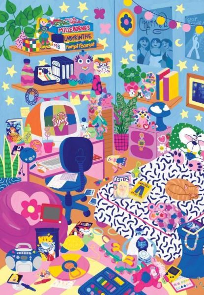 *預購245*法國品牌 Pieces & Peace / 90年代 / 1000片 黑咖啡拼圖,拼圖,預購,90年代,復古,懷舊,年代感,幽默,趣味,可愛,童趣,特色,藝術家,藝術,主題,1000片, Pieces & Peace,法國品牌