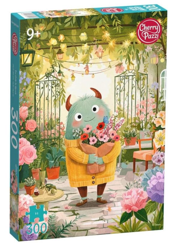 預購277*波蘭品牌 Cherry Pazzi / 可愛小怪獸 / 300片 黑咖啡拼圖,拼圖,預購,可愛小怪獸,可愛,小怪獸,鮮花,色彩,可愛,趣味,愉快,童趣,特色,藝術家,藝術,主題,300片,CherryPazzi,波蘭品牌