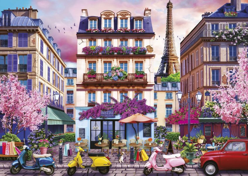 #現貨# 西班牙品牌 Educa / Paris Shopping District - 巴黎購物區 / 500片 / 拼片較大 黑咖啡拼圖,拼圖,現貨,巴黎購物區,巴黎,購物區,巴黎街角,色彩,浪漫,生和感,文化,歡樂,色彩,生活,美麗,建築,城市景觀,地標,旅行,特色,藝術家,藝術,主題,500片,Educa,西班牙品牌