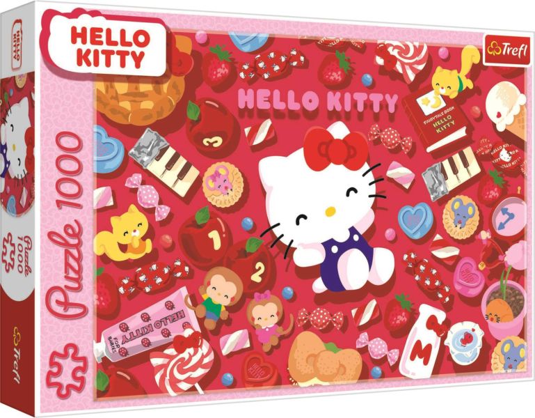 *預購198* 波蘭品牌 Trefl / Hello Kitty / 1000片 黑咖啡拼圖,拼圖,預購,Hello Kitty,凱蒂貓,可愛,甜食,餅乾,特色,藝術家,藝術,主題,1000片,Trefl,波蘭品牌