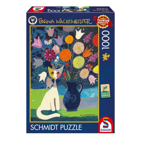 *預購254*德國品牌 Schmidt Spiele / 白貓 / 1000片 黑咖啡拼圖,拼圖,預購,白貓,貓咪,花卉,蝴蝶,幾何,色彩,氛圍,美麗,童趣,特色,藝術家,藝術,主題,1000片,SchmidtSpiele,德國品牌