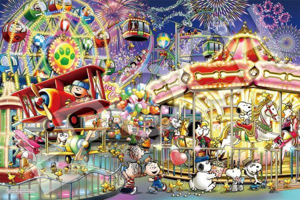 *預購255*日本品牌 Epoch / 史努比遊樂園 / 1000片 黑咖啡拼圖,拼圖,預購,史努比遊樂園,史努比,遊樂園,歡樂,燈光,趣味,可愛,遊樂器材,夜間遊樂園,角色,特色,藝術家,藝術,主題,1000片,Epoch,日本品牌