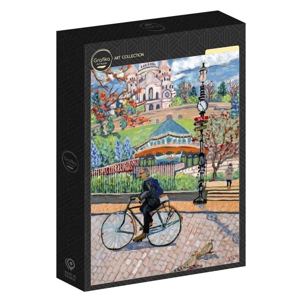 #現貨# 法國品牌 Grafika / Sacré Coeur - 聖心堂 / 500片 黑咖啡拼圖,拼圖,現貨,聖心堂,巴黎,歷史,文化,圓頂,石牆,生活,浪漫,旋轉木馬,色彩飽滿,細節豐富,建築,風格藝術,特色,藝術家,藝術,主題,500片,Grafika,法國品牌