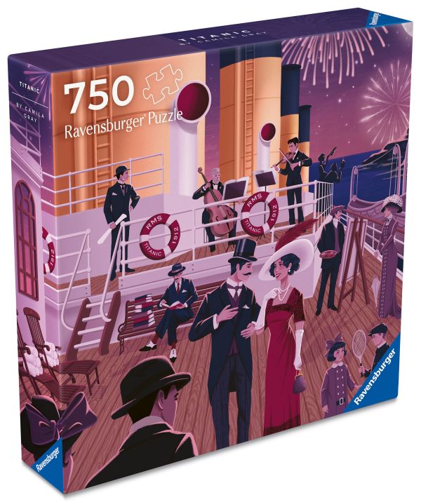 #現貨# 德國品牌 Ravensburge / 鐵達尼號 / 750片 / 正方形拼圖 黑咖啡拼圖,拼圖,現貨,鐵達尼號,船,電影,浪漫,華麗,煙火,正方形拼圖,特色,藝術家,藝術,主題,750片,Ravensburger,德國品牌