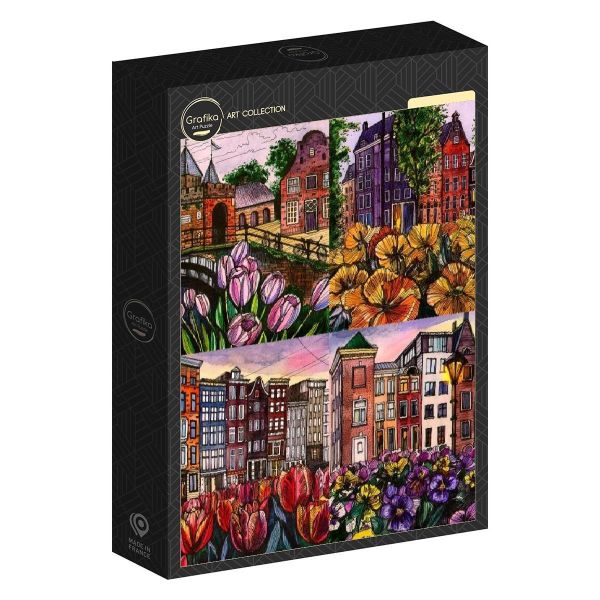 *預購252*法國品牌 Grafika / 花朵 / 1000片 黑咖啡拼圖,拼圖,預購,花朵,建築,荷蘭,阿姆斯特丹,花卉景觀,四季風情,色彩鮮豔,特色,藝術家,藝術,主題,1000片,Grafika,法國品牌